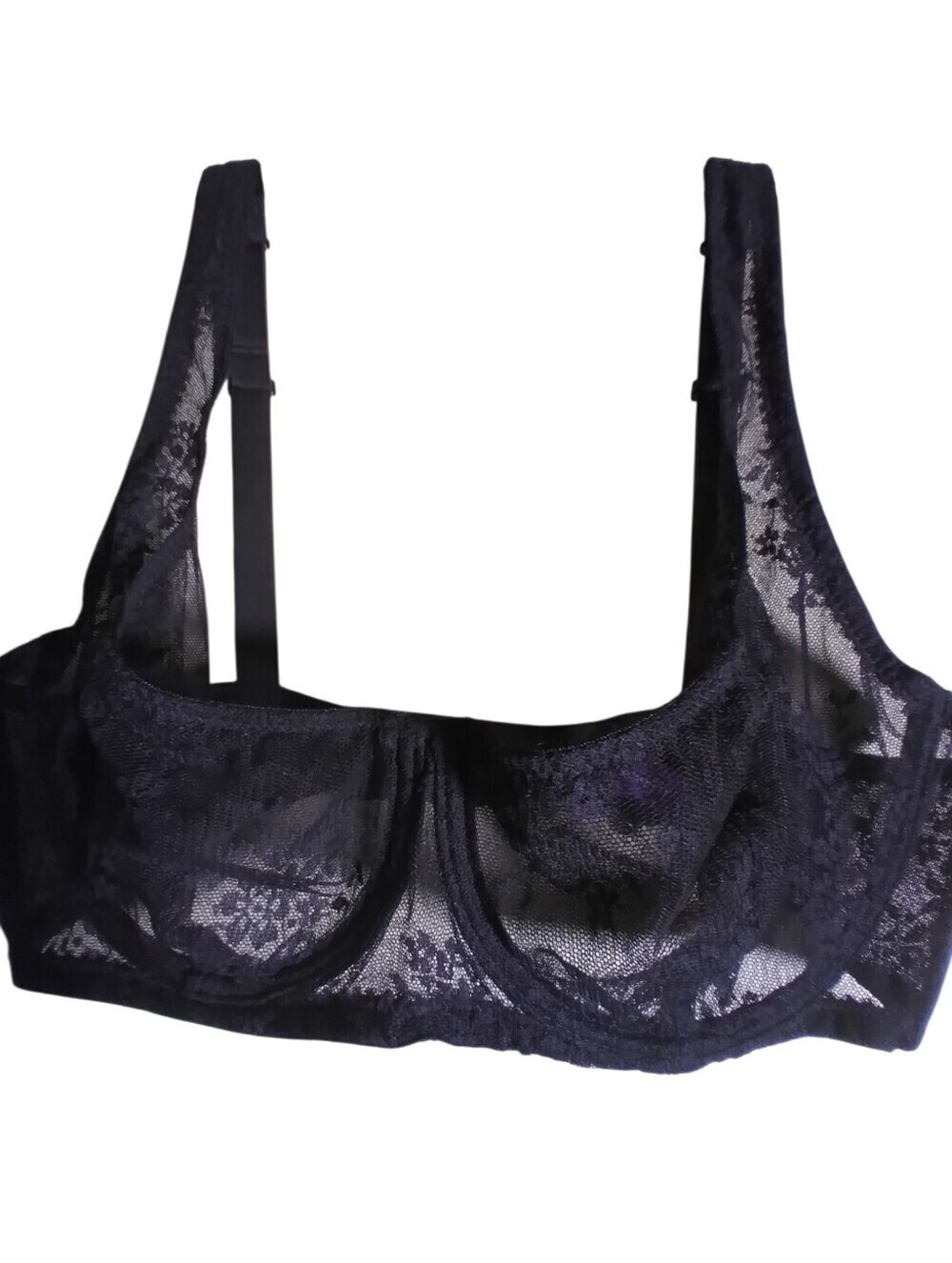 Journelle Black Lace Underwire Bralette - Women Intimates Size 34D